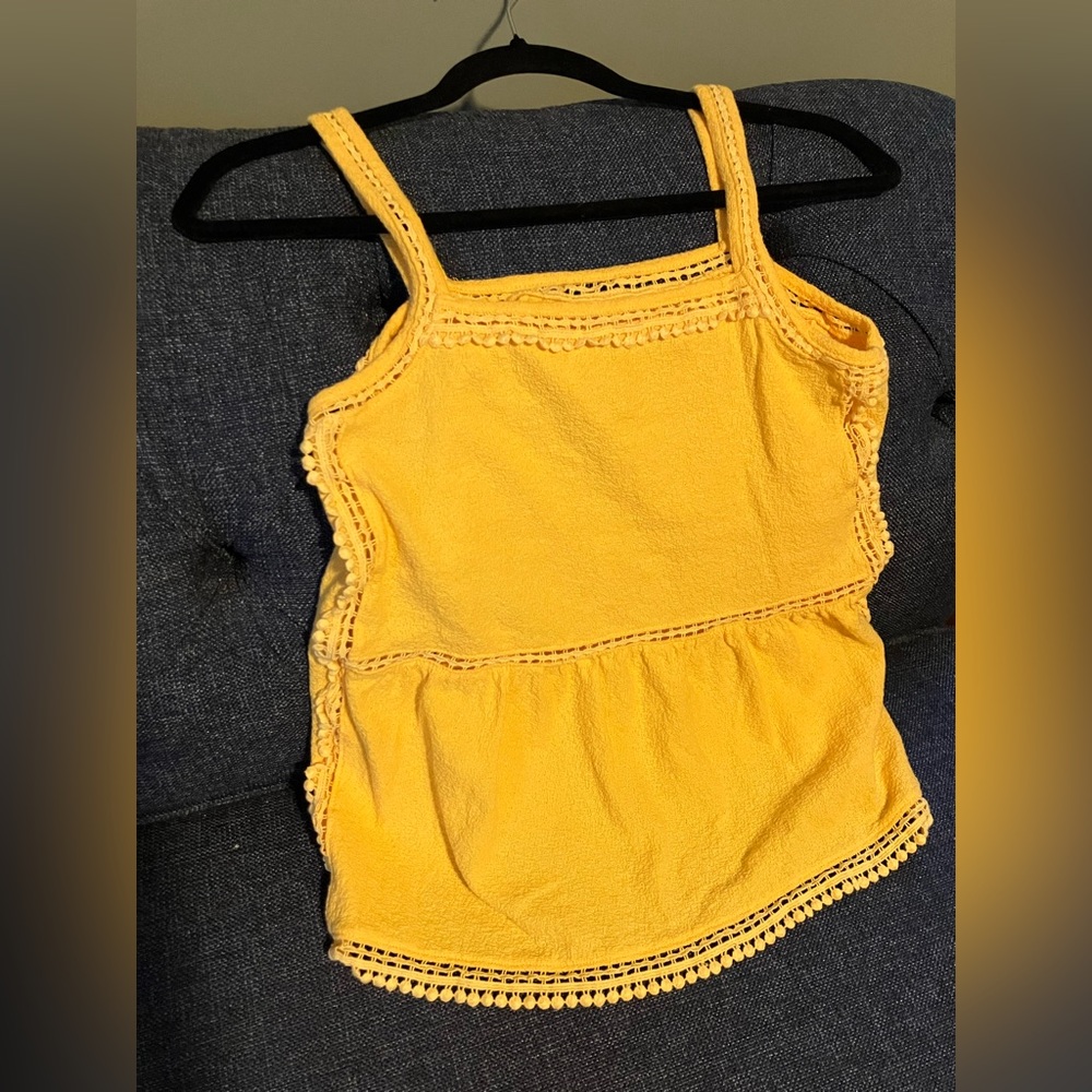 Yellow tank top; woman’s small; Time and Tru